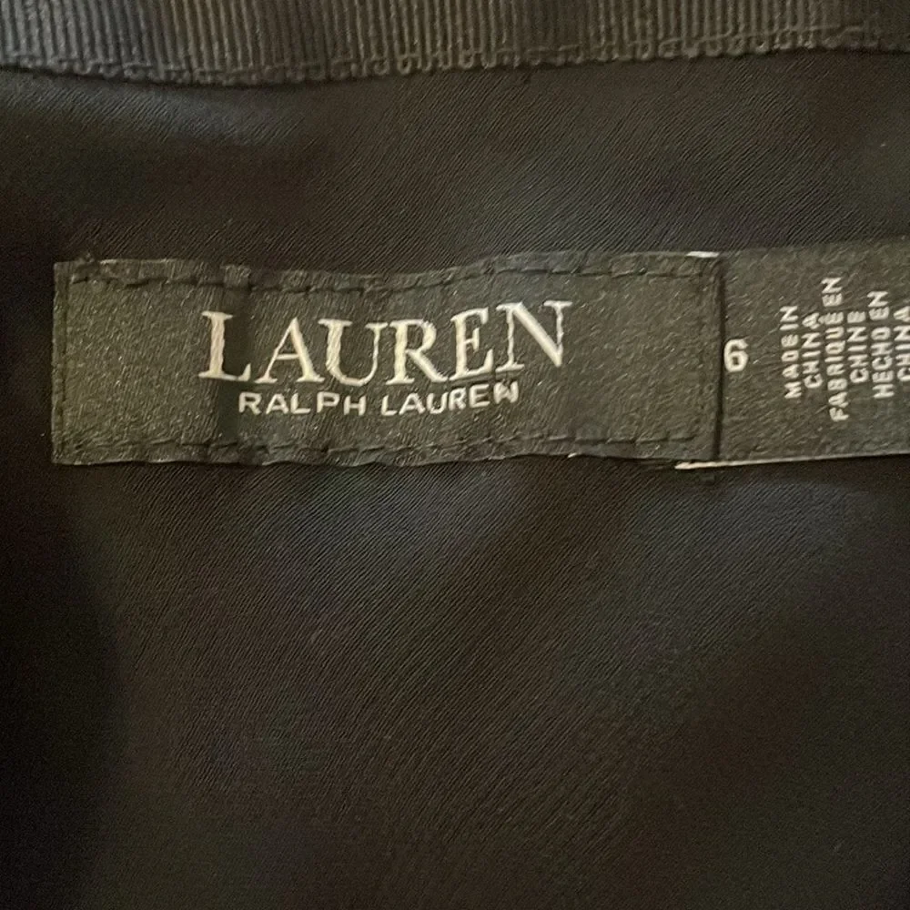 New Ralph Lauren Black Label Black Velvet Skirt